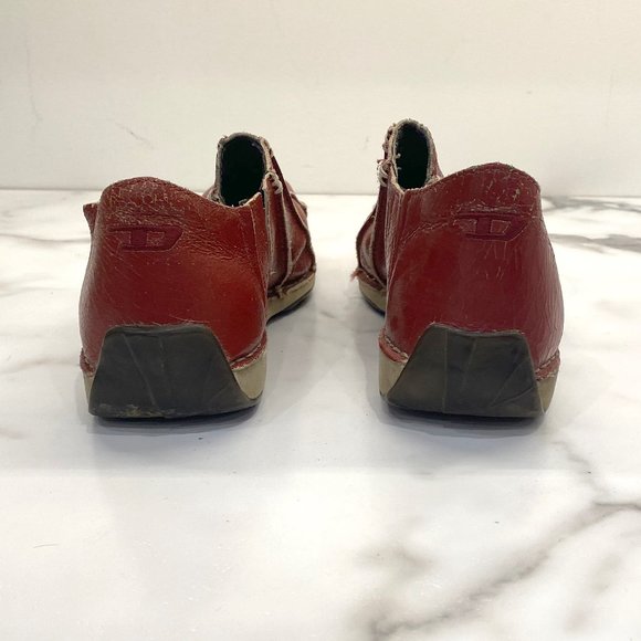 Vintage Diesel Shoes Red Leather - Picture 5 of 7